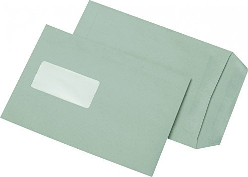 Elepa - rössler kuvert 30006881 Umweltschutz-, Umweltschutzfenstertaschen, Bio Top 3-Taschen Versandtasche C5 m.Fe SK 80g grau