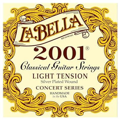 Labella L2001LT Concert Série Jeu de Cordes pour Guitare Light Tension