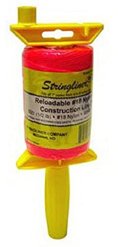 Stringliner Stringliner-25462 Company 25462 Twisted 500-Feet Construction Line, Fluorescent Pink, 1 Count (Pack of 1)