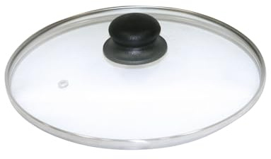 AXENTIA Glasdeckel 16 cm mit Edelstahlrand