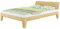 Erst-Holz Futonbett Kiefer massiv Doppelbett Ehebett Bettrahmen 140x220 Überlänge mit Rollrost 60.62-14-220