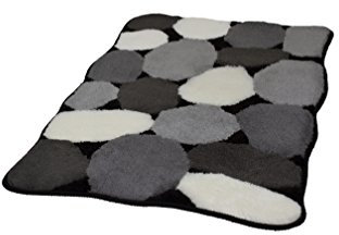 Kleine Wolke 8972926360 Badteppich Stone , 60 x 100 cm, schwarz