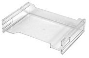 Set Stück – herlitz 1610393 Ablagekorb A4 quer, transparent und stapelbar