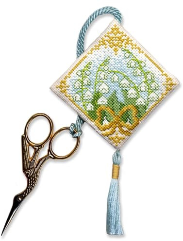 Lily of the Valley Scissor Keep - Cross Stitch Kit