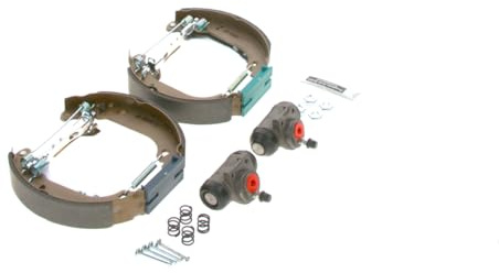 Bosch KS127 Kit Super Pro - hintere Trommelbremsenset - ein vormontiertes Set, zwei Radbremszylinder, vier Bremsbacken