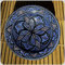 Simandra Orientalischer Keramik Teller handbemalt marokkanische Keramikschüssel Wandteller mittel Color Blau