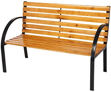 Gartenbank Liam Holz-Metall 122 cm