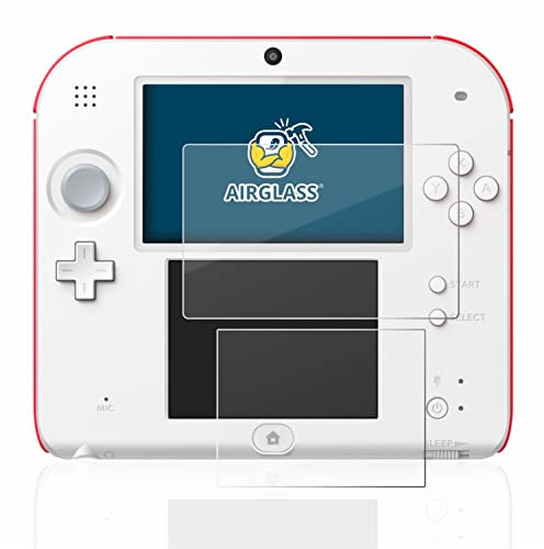 BROTECT Schutzglas für Nintendo 2DS Schutzfolie Made in Germany Panzer Folie Glas Displayschutz [Extrem Kratzfest 9H, Anti-Fingerprint,Transparent]