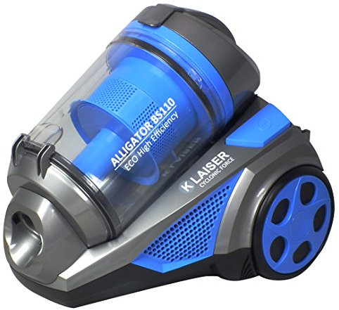 Klaiser Alligator Bagless Vacuum Cleaner Multi Cyclone Xtreme Force – Power 1600 W – Pure Air – Ultra Comfort – Extra Long Cord 7 Metres – Extra Long Telescopic Tube