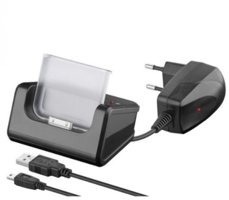 USB 2.0 Docking Station für iPhone 3G/3GS, schwarz
