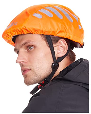 BTR Regenschutz für Fahrradhelm, winddichter Regenüberzug, atmungsaktiver und wasserfester Helmüberzug