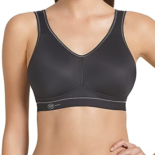 Anita Active Damen BH (Ohne Bügel), 5521 Sport-BH, Gr. 75B, Schwarz (schwarz 001)