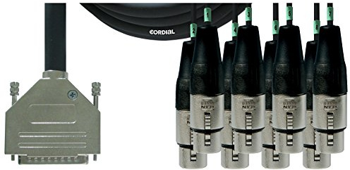 CORDIAL CABLES Schnittstellenkabel D-Sub/8 XLR weiblich 5 m DIGITALE KABEL Mehrpaarige Studio-Kabel Tascam Broschierung