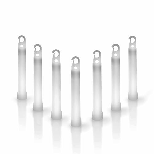 Windy City Novelties - 50 Pack - 4 Premium Glow Sticks (White)