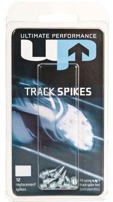 Ultimate Performance Track Spikes - Cordones de Clavos, tamaño 15 mm, Color Plateado