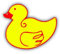 Aufkleber/Sticker Ente Bade Ente Planschen Baden Spielen 6x7cm A907