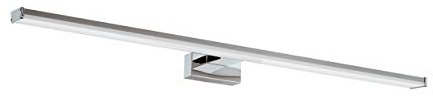 EGLO LED Wandlampe Pandella 1, LED Spiegelleuchte aus Aluminium und Kunststoff, Badezimmer Lampe in Chrom, Silber, Weiß, LED Feuchtraumleuchte neutralweiß, IP44, L 78 cm