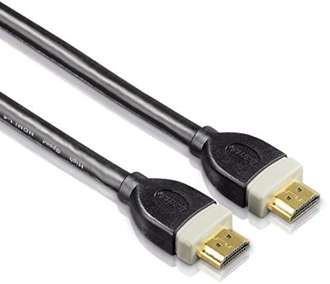 HAMA 039667, Cable de HDMI macho a HDMI macho, Longitud 5 Metros, Color Negro, Conexiones en Oro, Cable Transmisión de Audio / Video y Datos, Cable Interno de Cobre, 100 Mbit/s