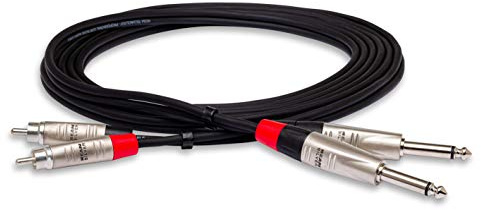 Hosa HPR-005X2 Unbalanced Interconnect Cable - 5 Foot