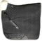 Engel Reitsport | SCHABRA1-D-SCH-MED | Schabracke | Steppstoff | Lammfell im Sattelbereich | Half Lined | Fellkranz vorne | Dressur | Stoff schwarz Fell med.