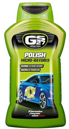 GS27 - Polish Micro-Rayures Voiture - Élimine Facilement les Micro-Rayures et Imperfections de la Carrosserie, 500 ml, Neutre