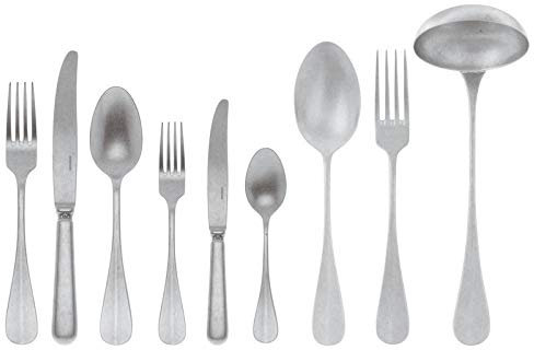 Servizio 75 Pz Monoblocco Baguette Vintage Inox