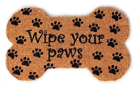 Entryways 45 x 75 cm Wipe Your Paws Hand Woven Coir Doormat