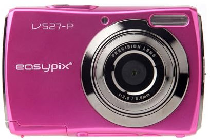 Easypix V527 Candy Digitalkamera (5 Megapixel, 8-fach digital Zoom, 6,9 cm (2,7 Zoll) Display) pink
