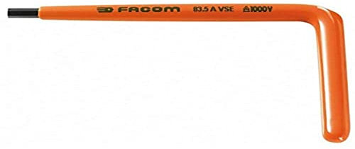 FACOM 83.4 AVSE – Clé coudée mâle 4 mm isolée 1000 V Série VSE, Orange