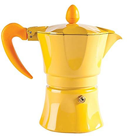 Excelsa Caffettiera Colorata, 3 Tazze