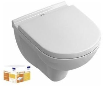 WC Suspendu Compact avec Bride VILLEROY ET BOCH O.Novo avec abattant