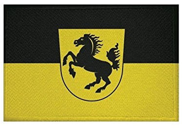 U24 Aufnäher Stuttgart Fahne Flagge Aufbügler Patch 9 x 6 cm
