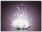 ARTLAND Wanddeko Leinwand Bilder Wandbild 80x60 cm Lotusblume Blumen Botanik Blüten Natur Glitzer Seerose Modern Kunst S6CA