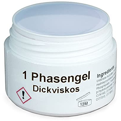 GS-Nails dickviskoses 1-Phasen Gel - UV-Nagel-Gel für Nail-Art & Nagel-Design - 3-in-1 Haft-Gel, Aufbau-Gel, Versiegelungs-Gel - Cover-Gel - 15 ml