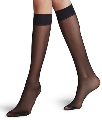 FALKE Women's Matt Deluxe 20 DEN Knee-High Pop Socks Sheer Transparent Plain Elegant With Comfort Tops For A Soft Grip On The Leg Extra-Fine Seam At The Toes Fine Soft Yarn 1 Pair