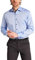 eterna Herren Hemd Modern Fit extralange Ärmel, Mittelblau, W45 Langarm