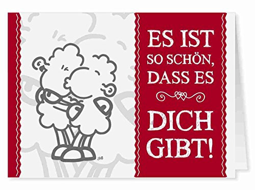 51 - Schön dass es dich gibt - Midi-Grußkarte von Sheepworld