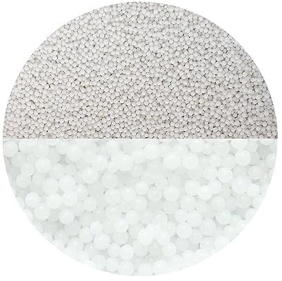 trendfinding 100 g wasserspeicherndes Deko Granulat Weiß, Korngröße 1.5-2 mm, Dekoration für Blumen und Pflanzen, 10 Liter sehr ergiebig, vielseitig einsetzbar