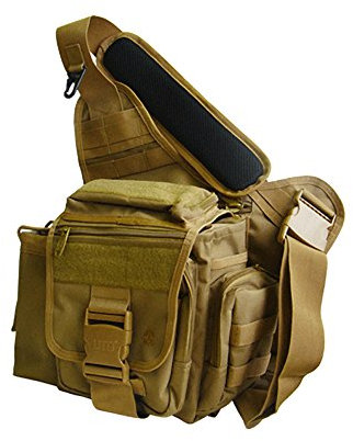 UTG Taktische Tasche Multi Functional Tactical Messenger Bag Flat Dark Earth, Sandfarben, PVC-P218S