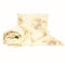 2 Stück Baby Kinder Quilt Bettdecke & Kissen Set 120 x 90 cm passend für Kleinkinderbett Muster 3