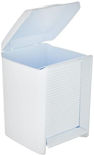 TATAY Papelera Baño con Pedal Olympia 7L | Cubeta Interior Extraíble con Asa | Diseño Práctico y Fácil de Limpiar | Plástico de Gran Resistencia | 21 x 21,5 x 29 cm – Blanco