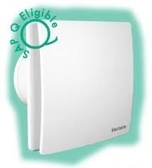 Vectaire Elegance low energy kitchen bathroom extractor fan 4 max 28.5l/s SAP Q eligible