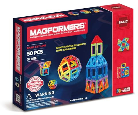 MAGFORMERS 50 Set Spielzeug, 63135, Multicoloured