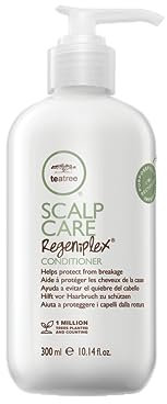Paul Mitchell Tea Tree Scalp Care Anti-Thinning Conditioner - feuchtigkeitsspendende Haar-Kur ideal für dünner werdendes Haar, belebende Spülung mit Ginseng, 300 ml