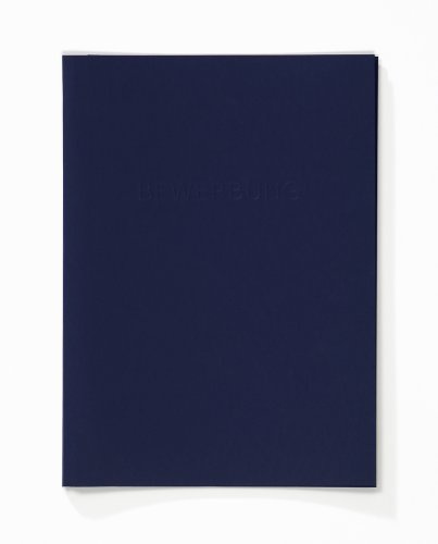 walther design Bewerbungsmappen dunkelblau 25 x 34 cm mit Prägung BW100L