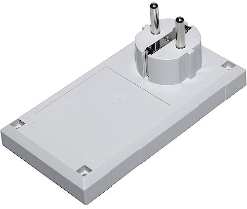 TRU COMPONENTS ESU 1200 E/CEE Stecker-Gehäuse 125 x 67 x 50 Polycarbonat, ABS Lichtgrau 1 St.
