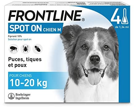 FRONTLINE Spot-on Chien M 10 à 20 kg 4 Pipettes