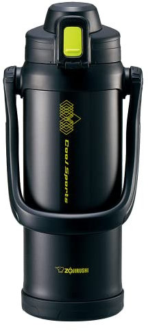 (2.06L, Lime Black) - Zojirushi water bottle direct drink sports type stainless steel cool bottle 2.06L lime black SD-BB20-BG