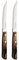 Tramontina Churrasco Set of 2 Steak Knives, Brown