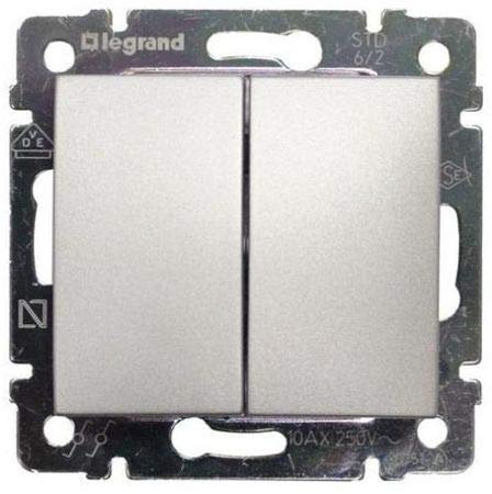 Legrand Valena 770105 - Vl-Int Doble 1P 10A Alum
